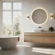 Круглое зеркало для ванной с LED подсветкой Modernhome 80 см