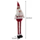 Ruhhy teleskopisks Ziemassvētku rūķis / vecītis, 60-95 cm, sarkans/balts