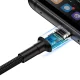 Baseus Cafule HW USB to USB Type C Data Charging Cable 40W 1m, Gray+Black | Lādētājvads Datu Pārraides Kabelis