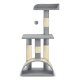 Cat Scratching Post with Tunnel Pethaus PH-003, 79 cm, grey