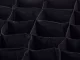 Drawer Organizer for Underwear and Socks, 12 Compartments, Black