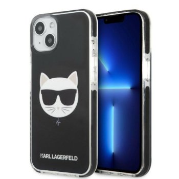 Apple iPhone 13 mini 5.4" Karl Lagerfeld Choupette Head Case Cover (KLHCP13STPECK), Black | Чехол Кейс...