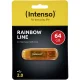 USB-флешка Intenso Rainbow Line 64GB USB 2.0, оранжевая