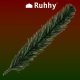 Ruhhy Artificial Spruce Branches for Decoration, 29 cm, 40 pcs, Green