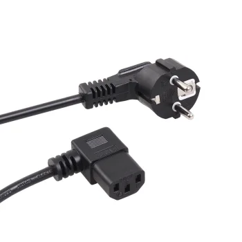 Кабель питания Maclean MCTV-804, угловой, 3-pin, вилка EU, 5 м