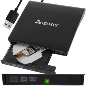 Внешний CD/DVD привод и записывающее устройство USB 3.0, Izoxis 24351