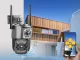 Уличная поворотная Wi-Fi IP-камера с двумя объективами, 6MP, черная