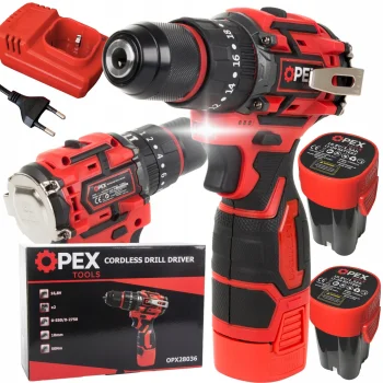OPEX TOOLS OPX28036 Brushless Cordless Impact Drill (16.8V, 2 Batteries)
