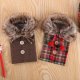 Plaid Christmas Wine Bottle Cover Sweater