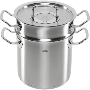 Fissler Original-Profi Collection Multistar Pot with Steamer Insert, 20 cm, 6 L