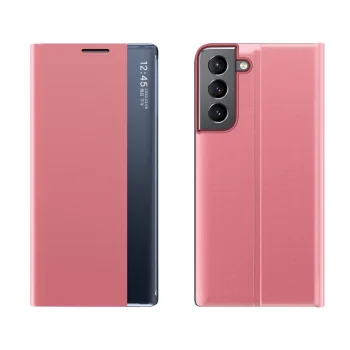 Flip Case for Samsung Galaxy S23+ Hurtel New Sleep Case with Stand, Pink