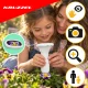 Детский цифровой микроскоп Kruzzel 1000x с экраном 2.0\" IPS, белый