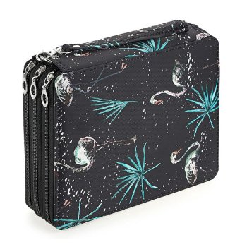 Школьный пенал-органайзер c 4 створками, Фламинго | School Pencil Case