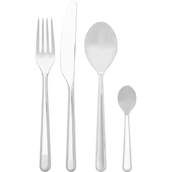 Alessi Amici galda piederumu komplekts, 24 daļas, sudraba krāsā