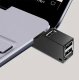 USB 3.0 centrmezgls 3 portu ātrgaitas datu sadalītājs 5Gbps, melns