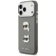 Чехол Karl Lagerfeld Grained Karl & Choupette Heads Pins для iPhone 17 Pro Max, Серый