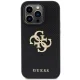 Чехол Guess для iPhone 15 Pro Perforated 4G Glitter Logo, черный