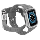 Aizsargkorpuss ar siksniņu Apple Watch 38/40/41mm - Pelēks/Sudraba