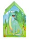 Iplay Dino bērnu telts - rotaļu mājiņa, 95x72x102 cm