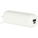 KX3075 Pārnēsājams mini ventilators ar ārējo akumulatoru, USB-C, balts