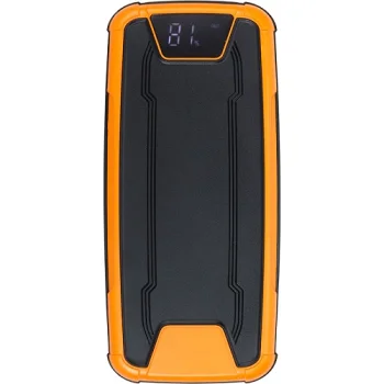 Ārējais akumulators 30000mAh, PD 65W, DC 12-19V, USB-C, 2x USB-A, QC3.0, melns / oranžs