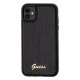 Guess Sequin Script metāla vāciņš iPhone 11 / Xr - melns | Metal case for black