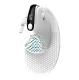 Bezvadu Vertikālā Ergonomiskā Datorpele Delux M618XSD BT+2.4G RGB, Balta | Wireless Vertical Ergonomic Computer Mouse