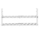 Maclean MC-102 W Under-Desk Cable Organizer, 2 Levels, White