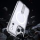 Hybrid Armor X iPhone 17 Pro vāciņš ar statīvu un MagSafe, caurspīdīgs