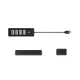 USB-хаб Orico PW4U-U3 USB-A на 4x USB 3.0, черный