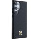 DKNY Samsung Galaxy S24 Ultra vāciņš Leather Monogram Metal Logo MagSafe, melns