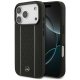 Mercedes Leather Star Pattern Stripes MagSafe Phone Case Cover iPhone 17 Pro - Black
