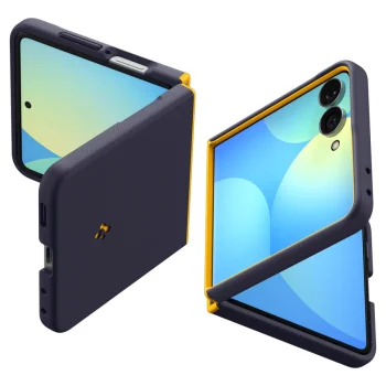 Spigen Nano Pop MagSafe vāciņš Samsung Galaxy Z Flip 8, zils un dzeltens