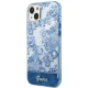 Чехол Guess Porcelain Collection для iPhone 14 Plus синий