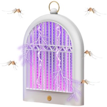 Hanging UV LED Insect Killer Lamp, Electric Mosquito Zapper, 2 Modes, USB