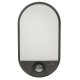 Maclean LED fasādes lampa ar kustības sensoru, 15W, 1100lm, IP54, pelēka