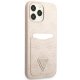 Guess 4G Triangle Logo Cardslot vāciņš iPhone 13 / 13 Pro - Rozā