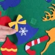 Фетровая елка для детей DIY с игрушками, 100 см