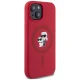 Чехол Karl Lagerfeld Silicone Karl&Choupette MagSafe для iPhone 15, Красный