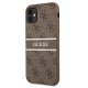 Guess 4G Stripe vāciņš Apple iPhone 11 / XR - Brūns