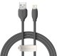 USB uz Lightning kabelis Baseus Jelly CAGD000001 2.4A 1.2m Melns