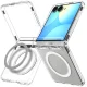Spigen Ultra Hybrid Pro MagSafe vāciņš priekš Samsung Galaxy Z Flip 8, caurspīdīgs/balts