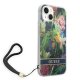 Guess Flower Strap Case for iPhone 14 Plus, Blue