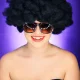 Bakalu AFRO CZARNE черный парик афро для вечеринок