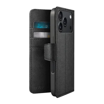 Чехол-книжка SBS Wallet Classic для iPhone 18 Pro Max с подставкой, черный