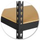 Humberg metāla noliktavas plaukts 183x90x40 cm, melns