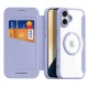 Чехол-книжка Dux Ducis Skin X Pro для iPhone 16 с MagSafe, фиолетовый