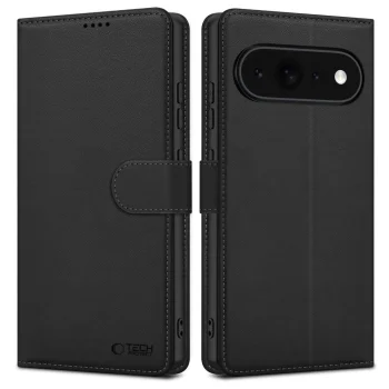 Google Pixel 11 / 11 Pro Tech-Protect Wallet Book Case Cover, Black | Telefona Vāciņš Maciņš Apvalks Grāmatiņa