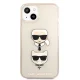 Чехол Karl Lagerfeld Glitter Karl\'s & Choupette для iPhone 13 mini - Gold