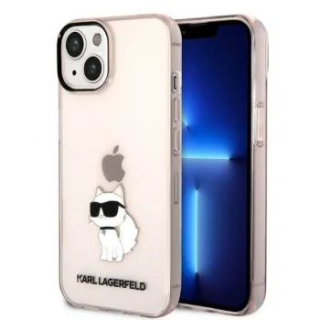 Karl Lagerfeld Ikonik Choupette Case for iPhone 14, Pink